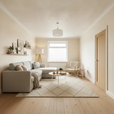 Whole-room style visualised with AI &mdash; before and after