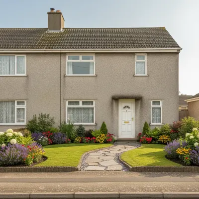 Front garden visualised with AI &mdash; before and after